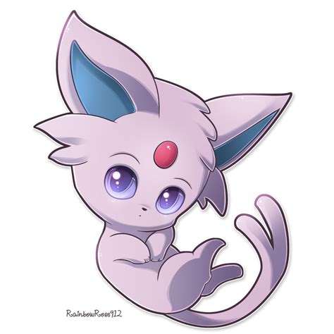 Chibi Espeon By Rainbowrose912 On Deviantart