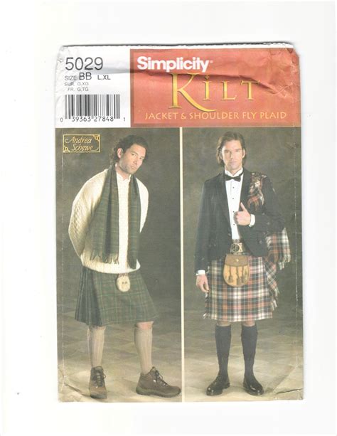 Simplicity Kilt And Jacket Men S Size L Xl Chest Etsy