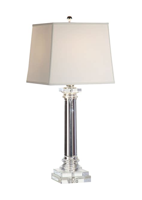 Round Crystal Column Lamp by Wildwood Lamps - Fine Home Lamps