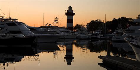 Harbour Town Golf Links Sea Pines Lighthouse 2 Wide Photograph by Phil Reich - Pixels