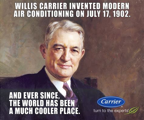 Willis Carrier The Inventor Of Modern Air Conditioning Modern Air
