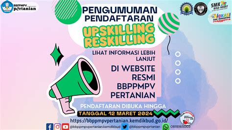 Pendaftaran Pelatihan Upskilling Dan Reskilling Bagi Guru Smk Bidang