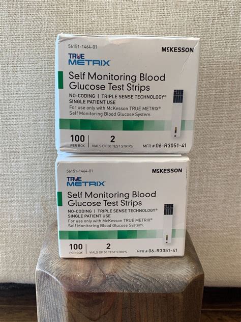 X2 Mckesson True Metrix Self Monitoring Blood Glucose Test Strips 100