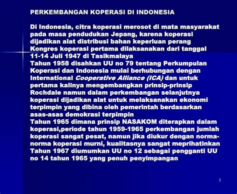 Perkembangan Koperasi Di Indonesia Berbagi Informasi