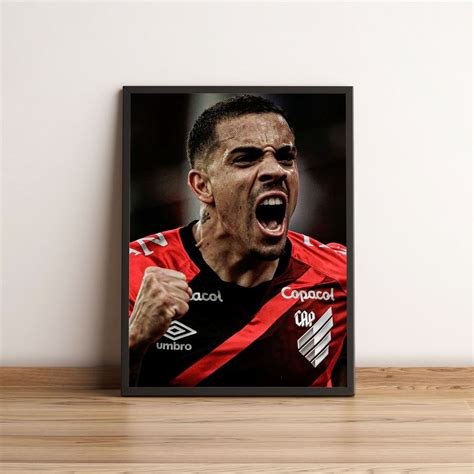 Quadro David Terans Jogando No Atl Tico Paranaense Item De