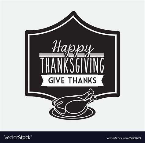 Happy Thanksgiving Design Royalty Free Vector Image