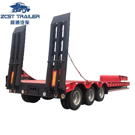 Axles Axis Lowbed Flatbed Truck Extendable Goose Neck Multi Axle