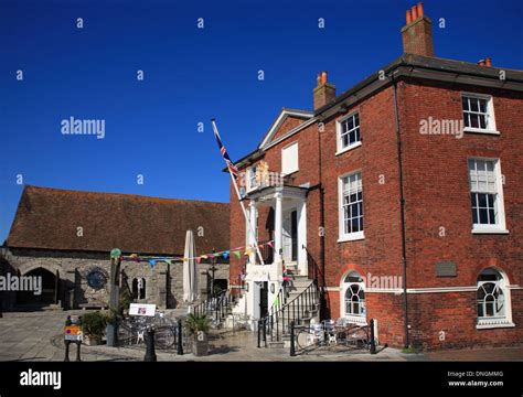 The Old Customs House Showing Plaque Commemorating Operation Overlord