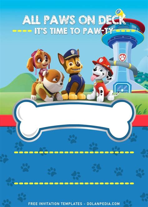 11 Epic Puppy Power Paw Patrol Birthday Invitation Templates