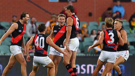 Afl 2020 Hawthorn Vs Essendon Ben Rutten Pep Talk Sparks Bombers Joe