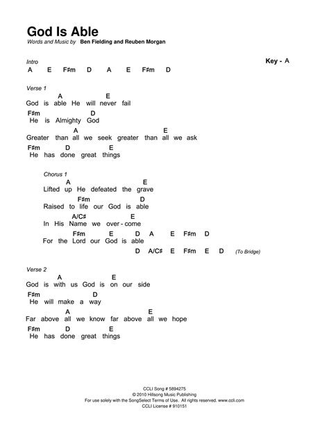 Our God Is Greater Guitar Chords