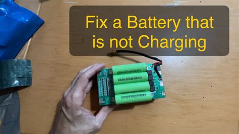 How To Fix A Battery That Is Not Charging Youtube