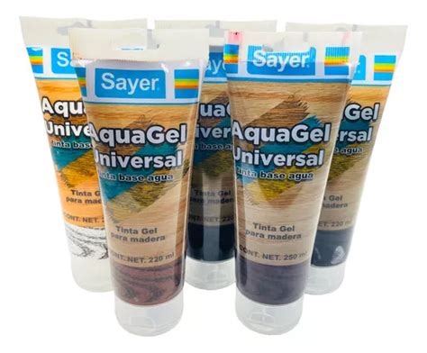 Tintas Aquagel Sayer Base Agua Sayer Ml Pzas Aqua Gel Meses Sin