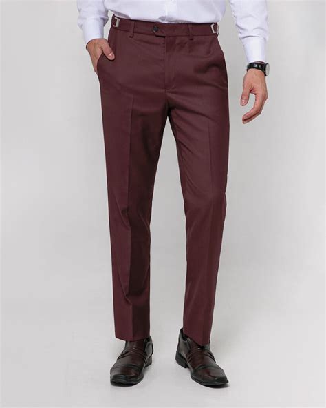 Terno Slim Fit Poliviscose Savile Vinho Grotto Ferreira