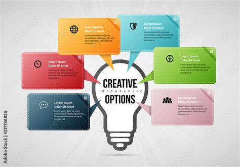 creative options infographic layout stock template adobe stock