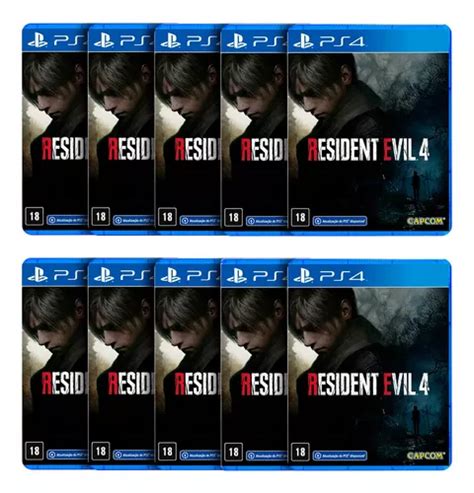 Kit Com 10 Resident Evil 4 2023 Ps4 Br Midia Fisica