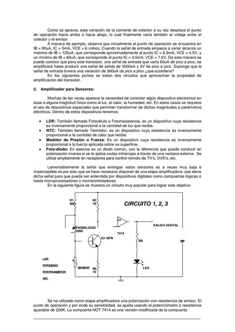 SOLUTION: Aplicaciones de los transistores - Studypool
