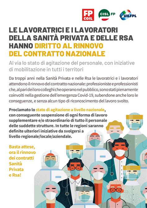 Contratti Cgil Cisl Uil Fp stato agitazione per rinnovo Sanità