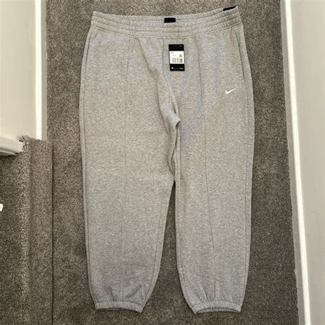 Nike Y2k Vintage Baggy Joggers ️colour Grey Depop