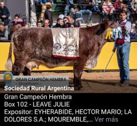 Quique Mouremble Un Apasionado De La Shorthorn Celebro Los A Os