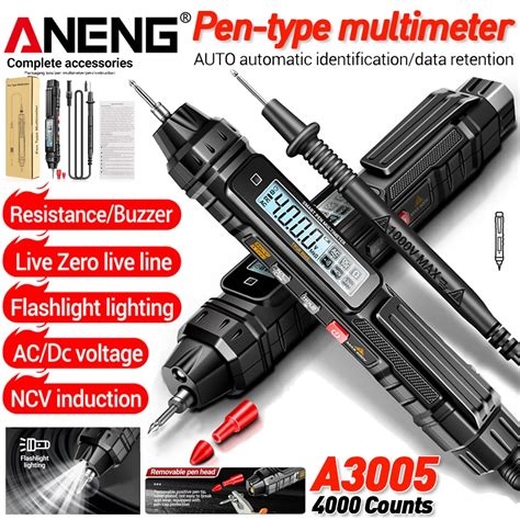 Aneng A Digital Multimeter Pen Type Counts Professional Meter