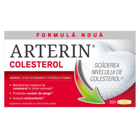 Arterin Colesterol 30 Comprimate Perrigo Catena Ro