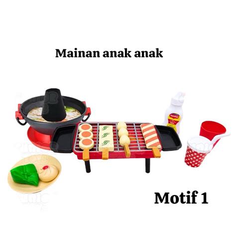 Jual Mainan Anak Perempuan Masak Masakan Grill Bbq Sate Hotpot Dapur