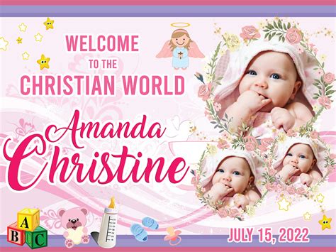 4x3 Christening Layout Behance