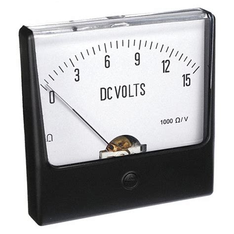 Dc Volt 0 V Dc 15 V Dc Analog Panel Meter 12g43612g436 Grainger