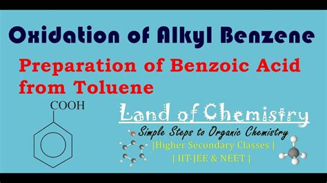 Oxidation Of Alkyl Benzene To Aromatic Carboxylic Acid Toluene