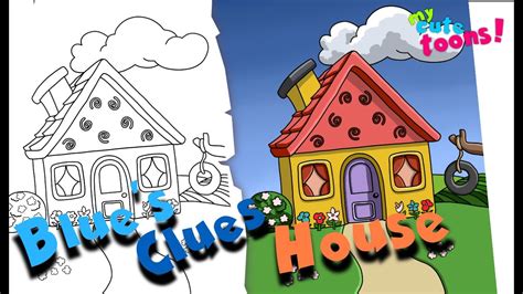 Blue S Clues How To Draw Blue S Clues House Easy Drawing Tutorial | The ...