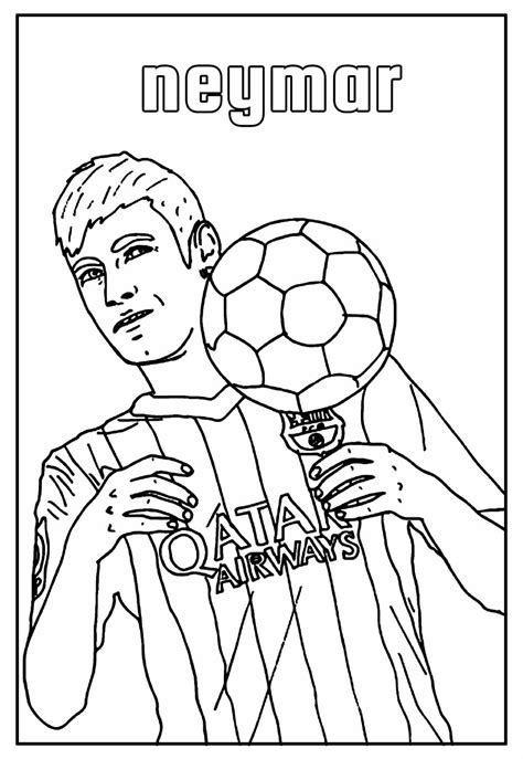 Desenhos De Neymar Para Colorir Bora Colorir