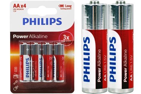 Philips Aa Alkaline Long Life Battery Pack Of 4