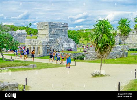 Tulum Mexico January Temple Of The Frescoes At The Mayan