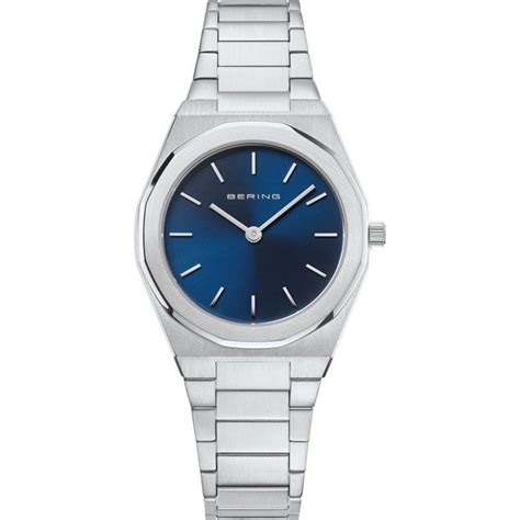 Reloj Bering Classic Plateado Y Azul Anal Gico