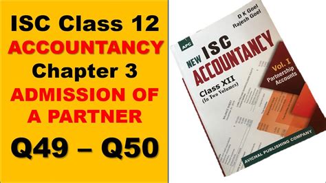 Dk Goel Class Accountancy Solution Isc Accountancy Class New