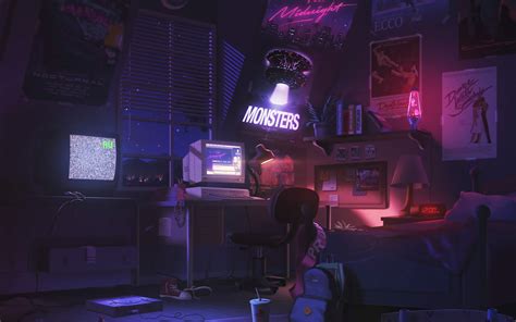 wallpaper anime room