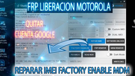 FRP UNLOCK LIBERAR REPAR MOTOROLA Sabes Como Hacer Un USUARIO EN MAGIC