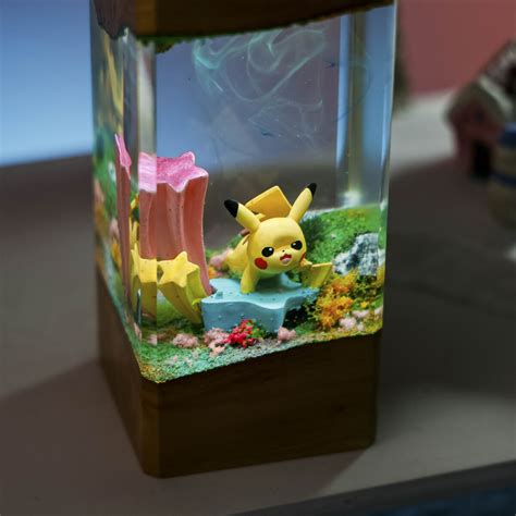 Pikachu Pokemon Resin Diorama Lamp - Breakwooden