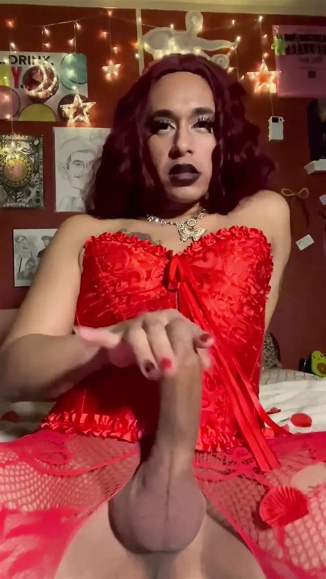 Lady In Red Shemale Ladyboy Ladyboy Porn Feat Tsjade By Faphouse Xhamster