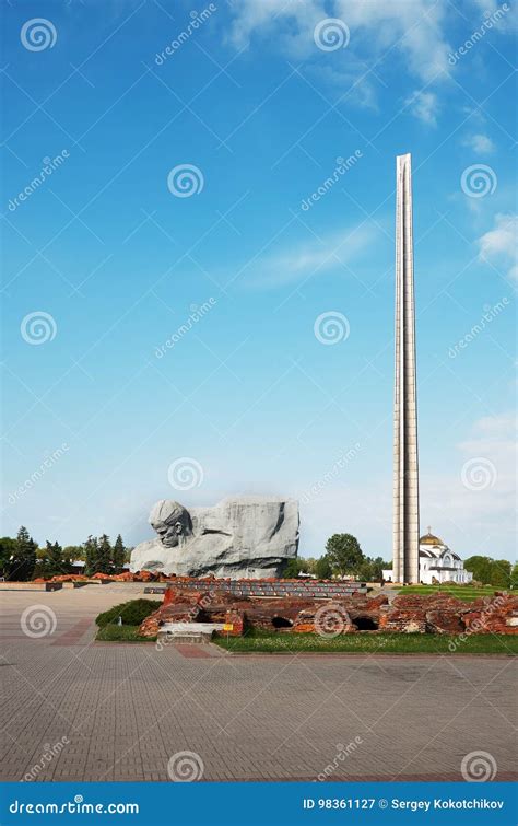 Belarus. Brest Fortress. Monument `Courage` in the Brest Fortress. May 23, 2017 Editorial ...