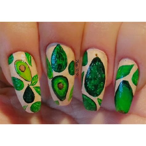 Happy National Avocado Day Freehand Nail Art R NailArt