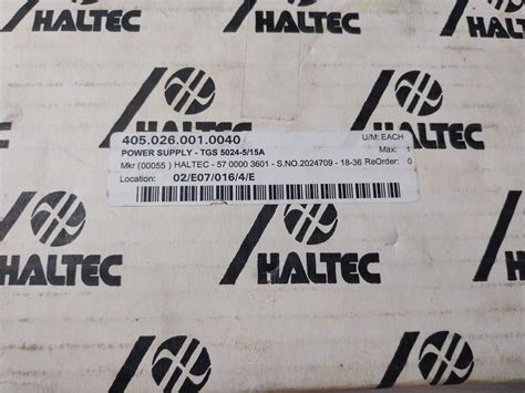 Haltec Tgs A Power Supply Aeliya Marine