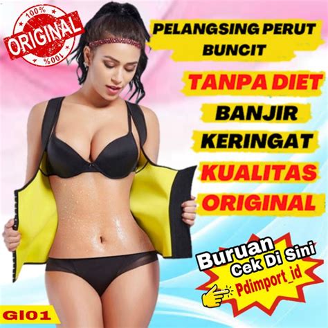 Jual Korset Pelangsing Perut Buncit Wanita Pembakar Lemak Shopee