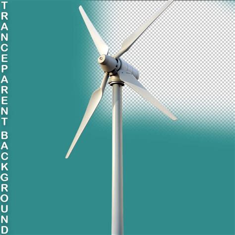 Premium Psd Wind Turbine On Transparent Background