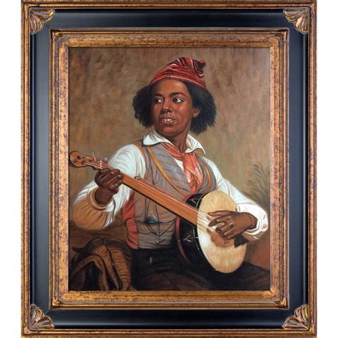 Overstock Art The Banjo Player Framed On Canvas By William Sidney Mount