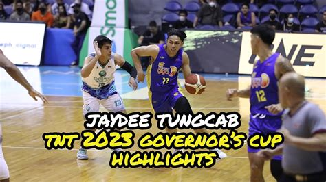 Jaydee Tungcab Tnt Pba Governor S Cup Highlights Youtube