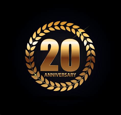 Template Logo 20 Years Anniversary Vector Illustration 4556745 Vector ...