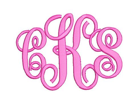 Interlocking Monogram Embroidery Font Machine Embroidery Etsy Free