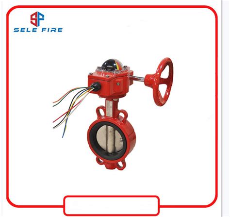 UL FM Listed Marine Ductile Iron Gear Operated Butterfly Valve With